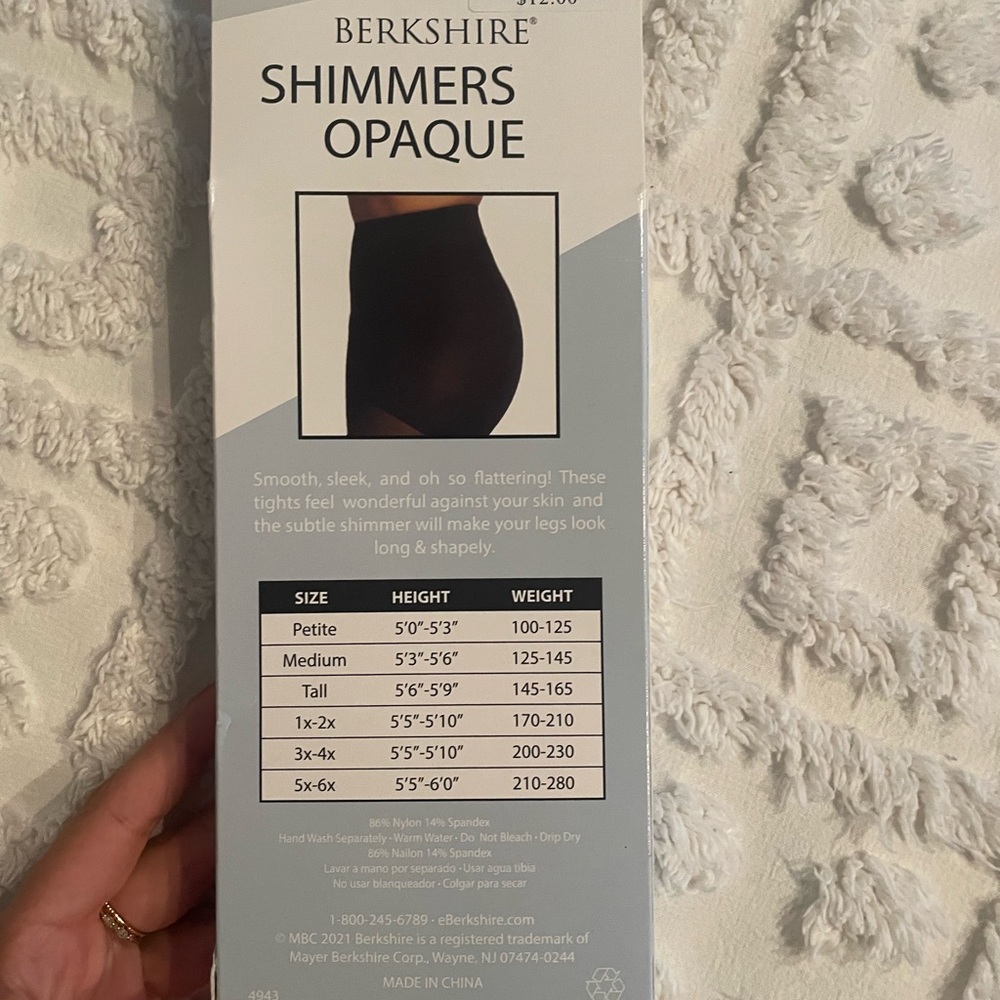 Berkshire Shimmers Opaque Tights